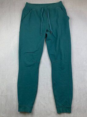 Lululemon Mens Sweatpants Medium Green Jasper City Sweat Jogger Tall 32" M5AJWT
